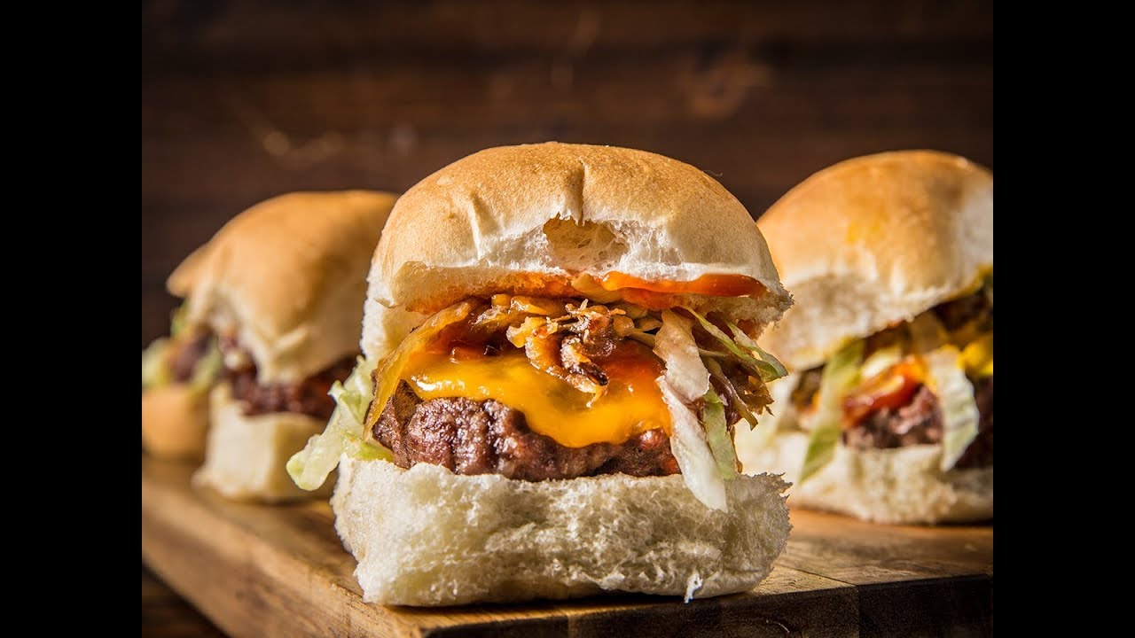 Grilled Beef Sliders with Caramelized Onions by Amanda Haas | Traeger Wood Pellet Grills