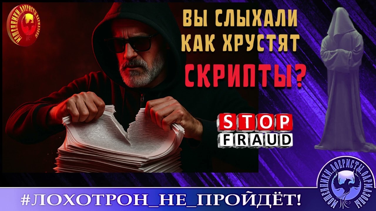 🔥✅ВЫ СЛЫХАЛИ КАК ХРУСТЯТ СКРИПТЫ? (АВТОР - СТАНИСЛАВ) МОШЕННИКИ, АФЕРИСТЫ.