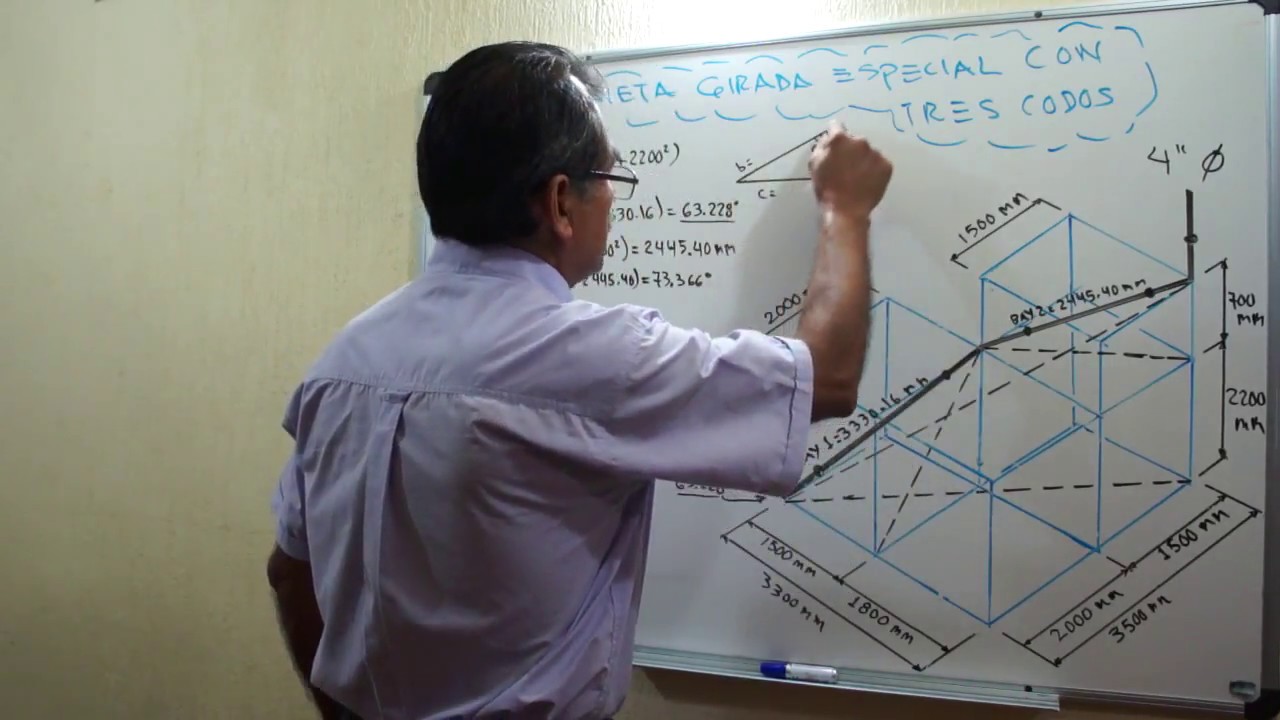Tubería Bayoneta Girada Especial con Tres Codos