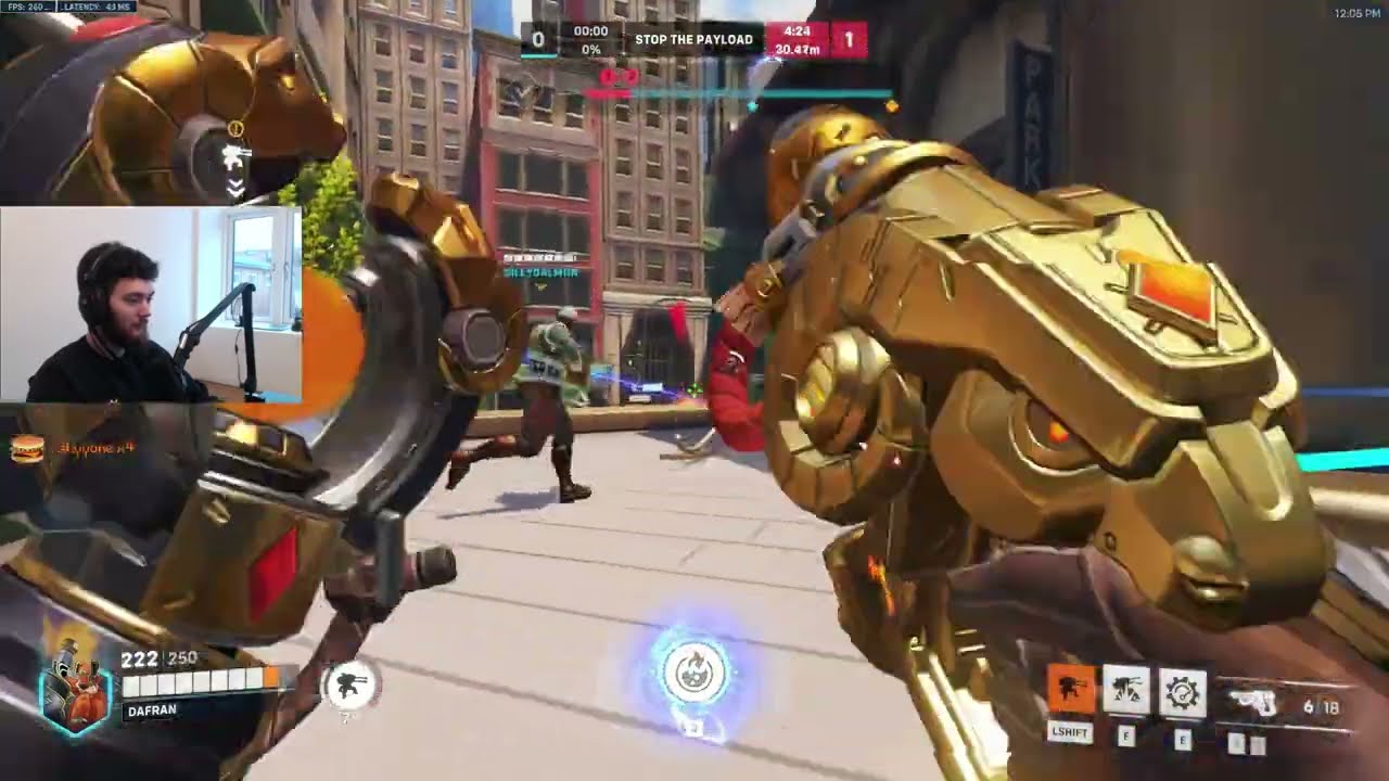 Dafran TORBJORN COMPETITIVE Gameplay! [ OVERWATCH VOD Replays ]