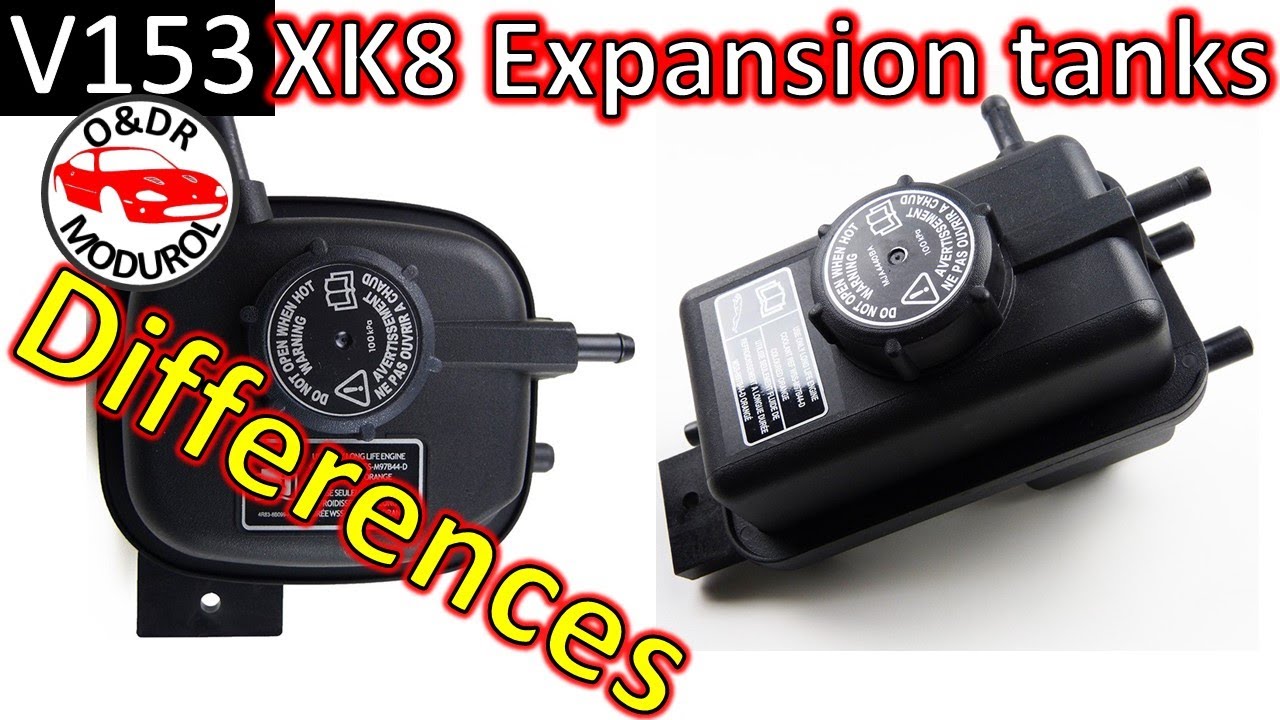 Jaguar XK8 Usual expansion tank problem, differences and low coolant messages V153 XKR/X100