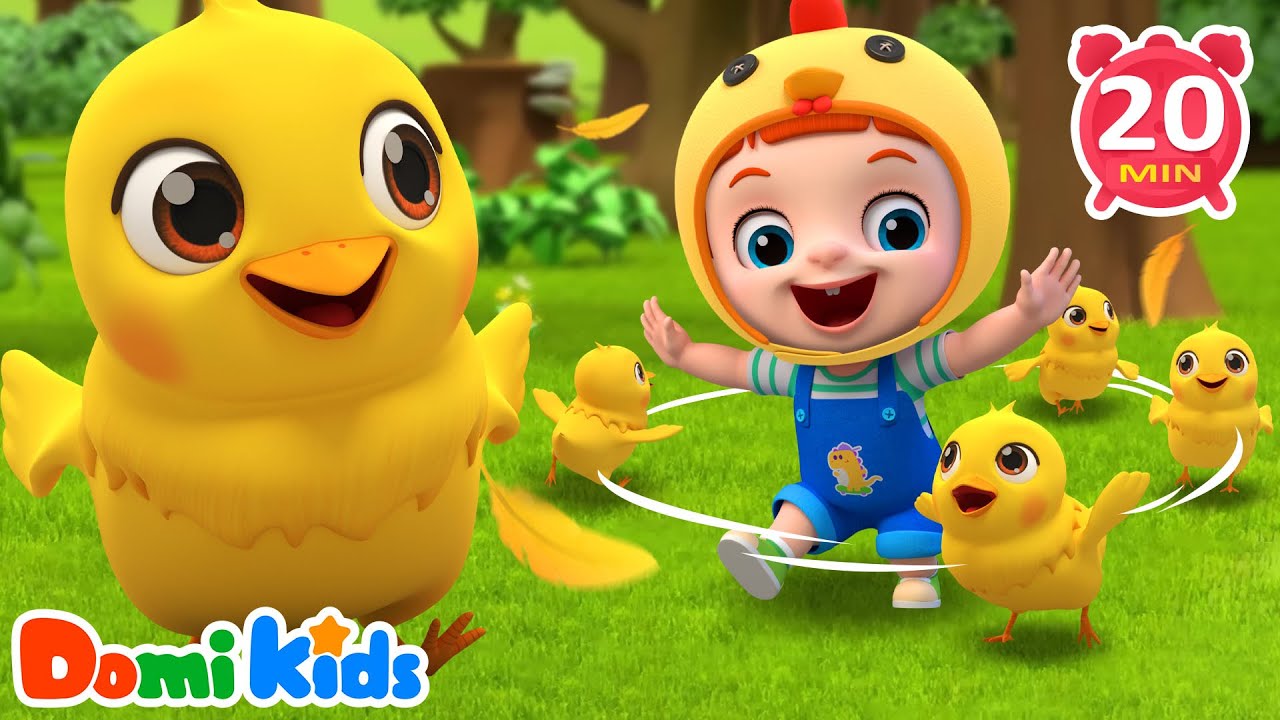 Let's Follow the Five Little Chicks !🐥 | Animals Songs & Nursery Rhymes | Animal Party