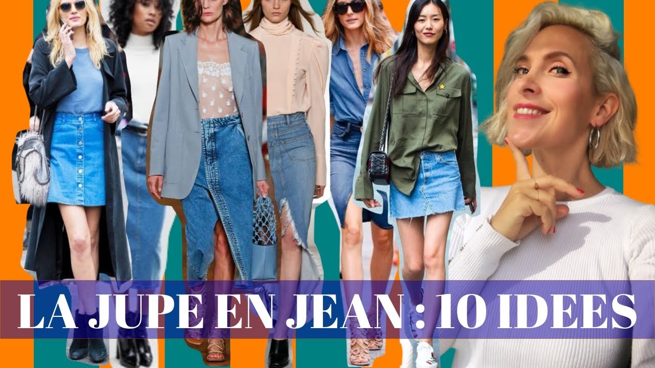 Comment porter la JUPE EN JEAN (10 façons)