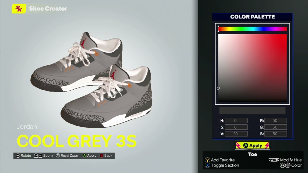 NBA 2K25 Next Gen Shoe Creator -Air Jordan 3 