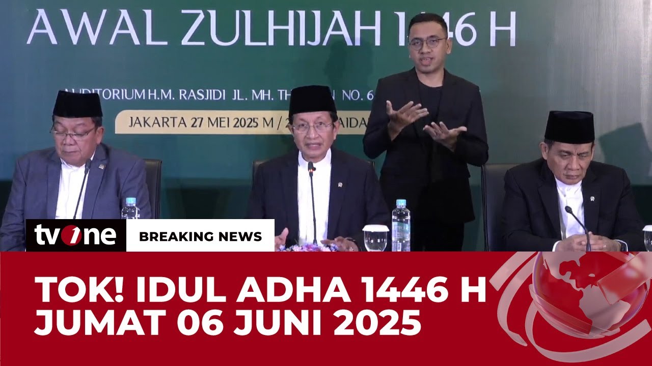 [BREAKING NEWS] Pemerintah Tetapkan Idul Adha 1446 H Jatuh Hari Jumat, 6 Juni 2025 | tvOne