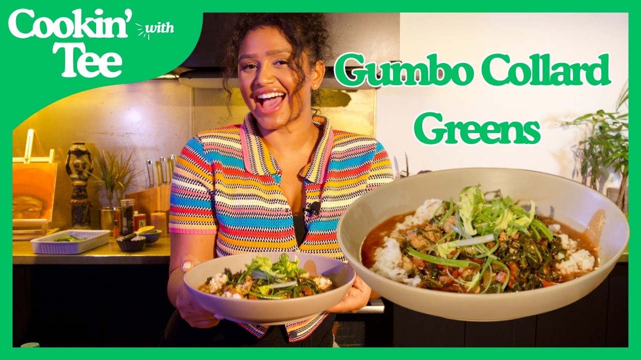 Gumbo Collard Greens + How We Serve It at SoulPhil | Cookin’ with Tee