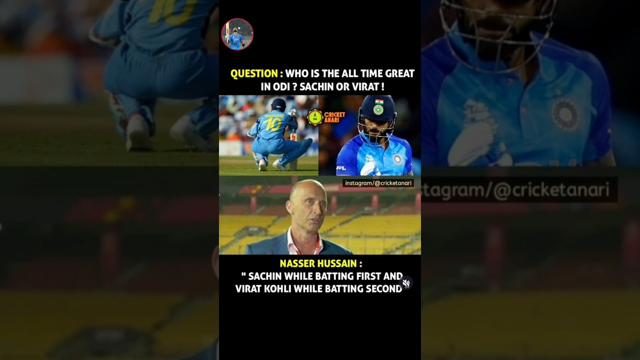NUSSER MUSSAIN SAY SACHIN TENDULKAR FIRST AND VIRAT KOHLI 🔥🔥❤️❤️‍🔥 
