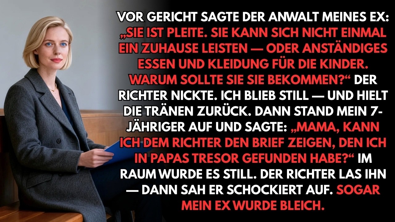 Mein Ex wollte mir vor Gericht die Kinder nehmen – dann gab mein Sohn dem Richter einen Brief