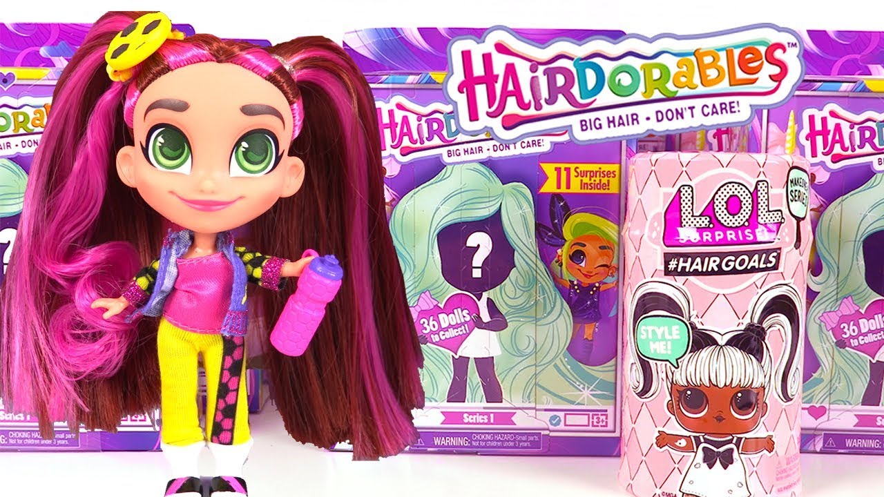 Poup&eacute;es Hairdorables et Poup&eacute;e LOL Surprise #Hairgoals Vrais Cheveux