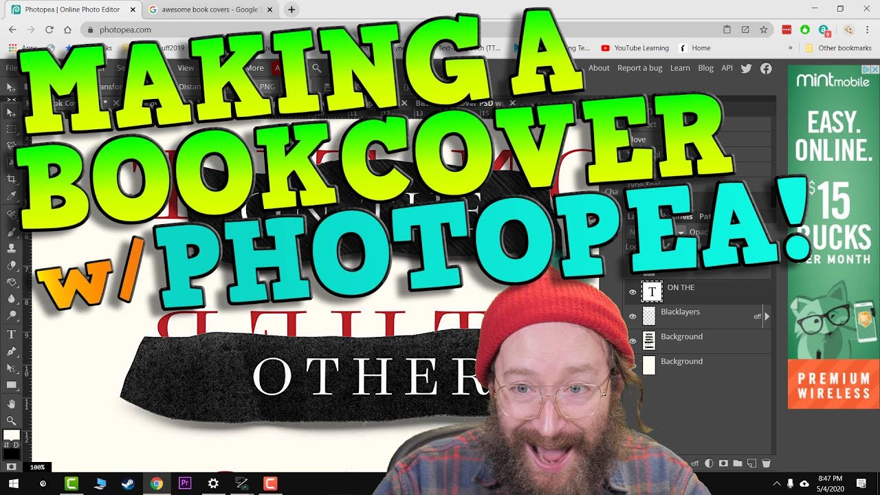 Making A Bookcover w/ Photopea!