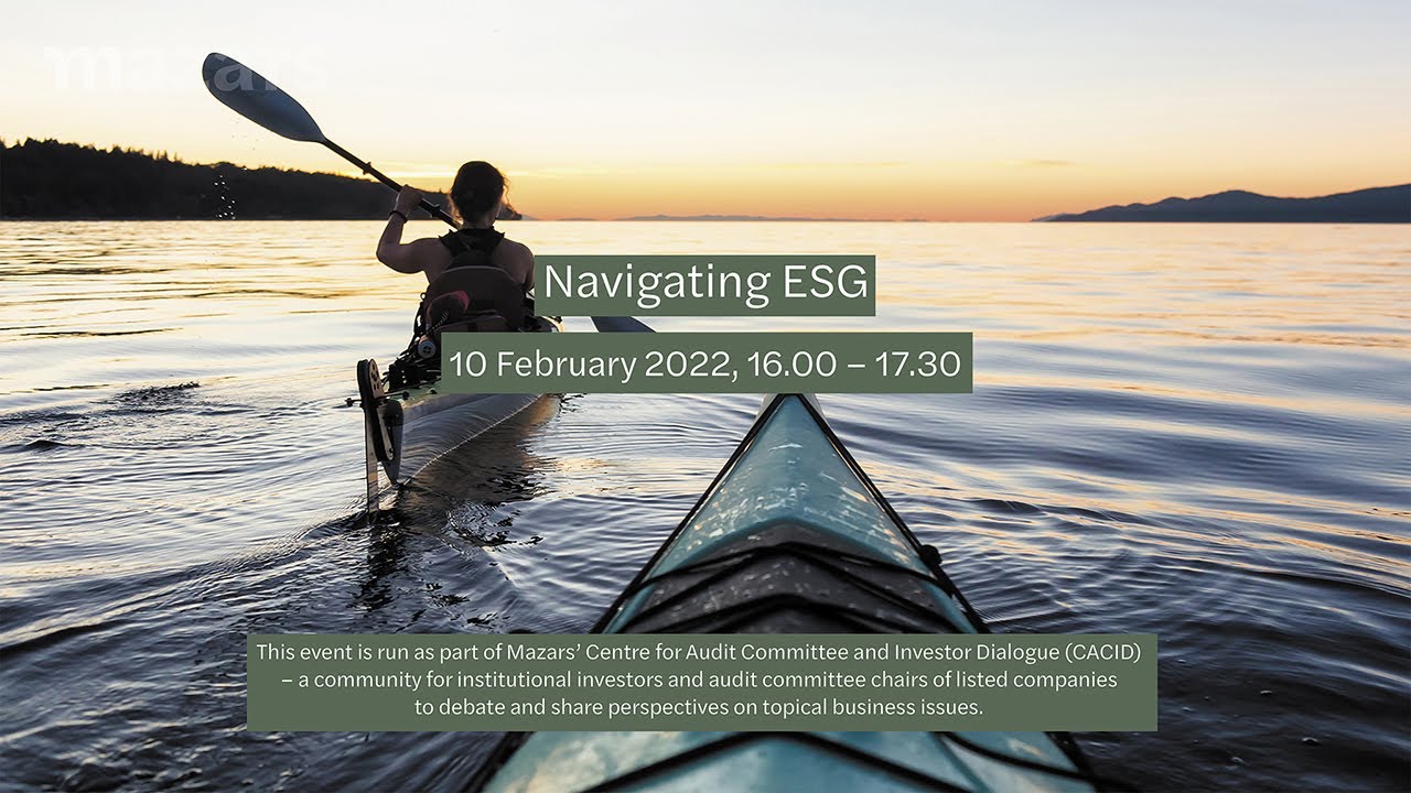 Centre for Audit Committee and Investor Dialogue (CACID) Live panel discussion: Navigating ESG