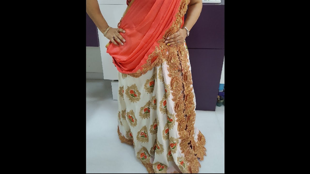 127. Designer Saree/ 2 Piece Weeding Saree With New Twist