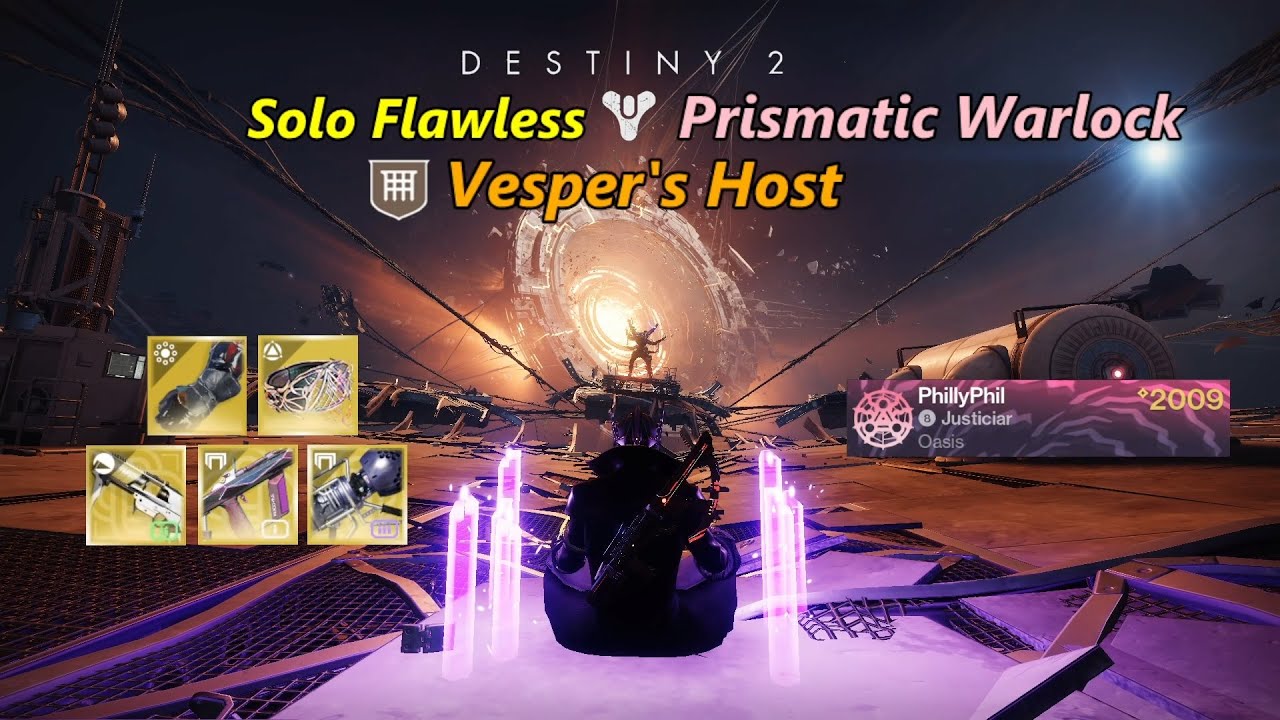 Vesper's Host Solo Flawless Prismatic Warlock (Destiny 2: Revenant)