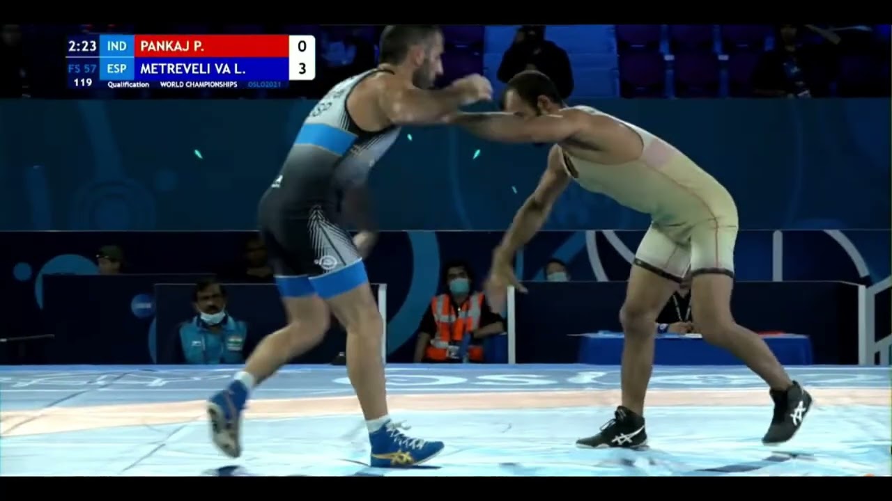IND -ESP 57kg Oslo 2021 WM Quali FS