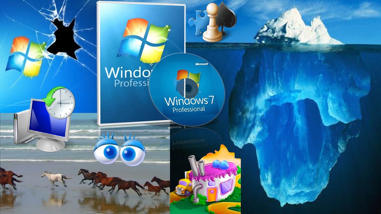 O BIZARRO ICEBERG DO LENDÁRIO WINDOWS 7 🏔️