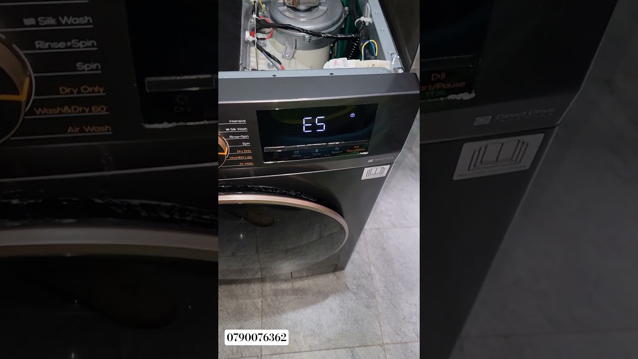 TCL washer E5 error:Sensing issue related to the motor....repair in kileleshwa #fyp  #tcl #repair