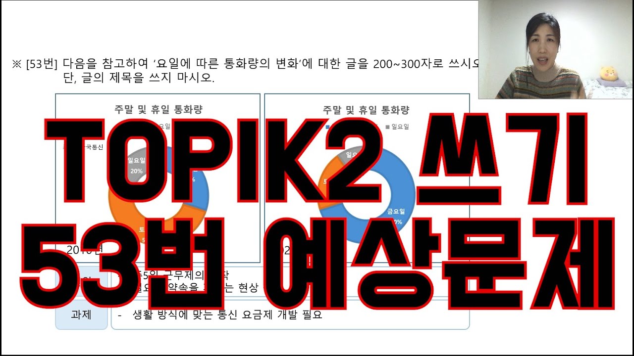 TOPIK2 쓰기 53번 예상문제