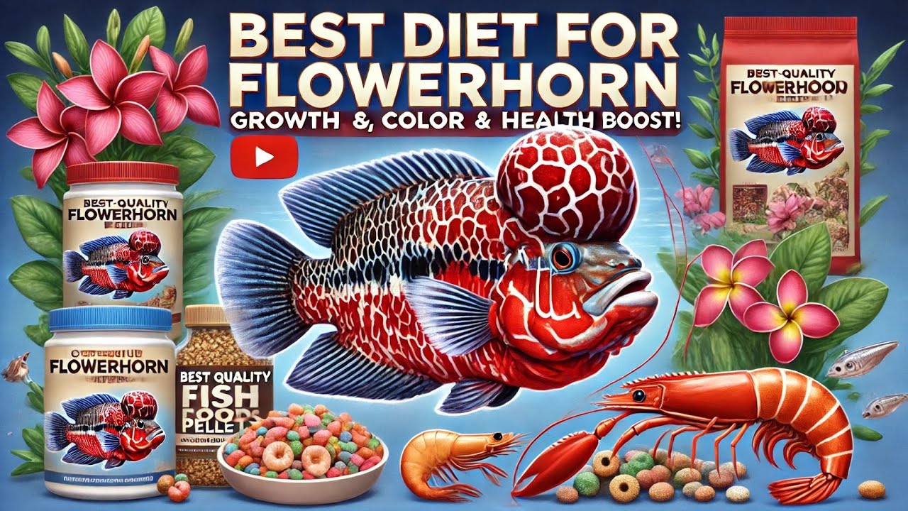 The Best Diet for Your Flowerhorn! 🐠 | How to Feed for Growth & Color 🌟