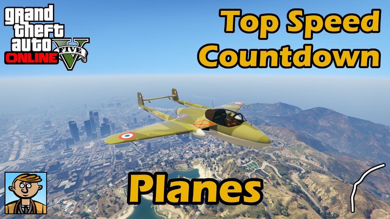 Fastest Planes (2018) - GTA 5 Best Fully Upgraded Planes Top Speed Countdown