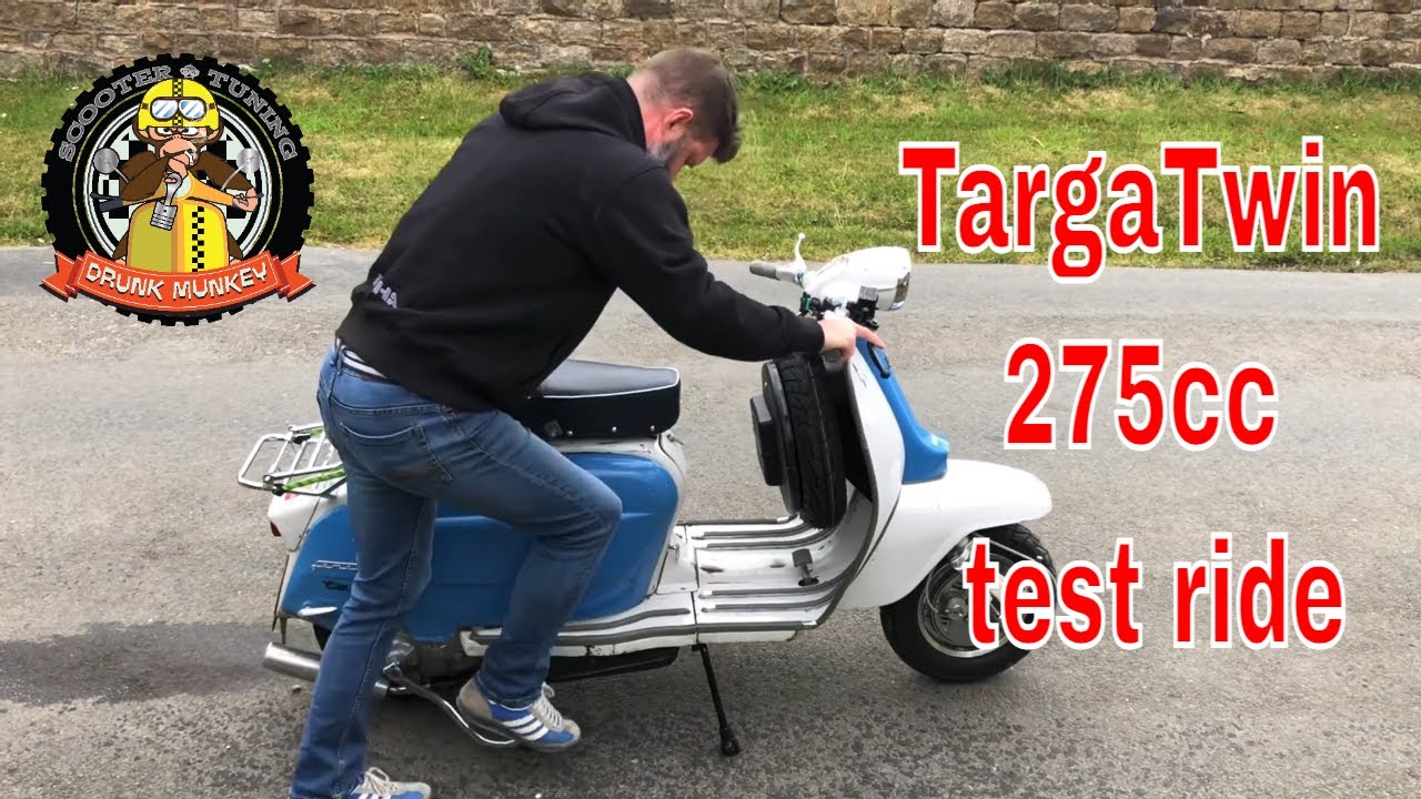 Lambretta TargaTwin 275cc scooter test ride - taking the scooter out on a road test