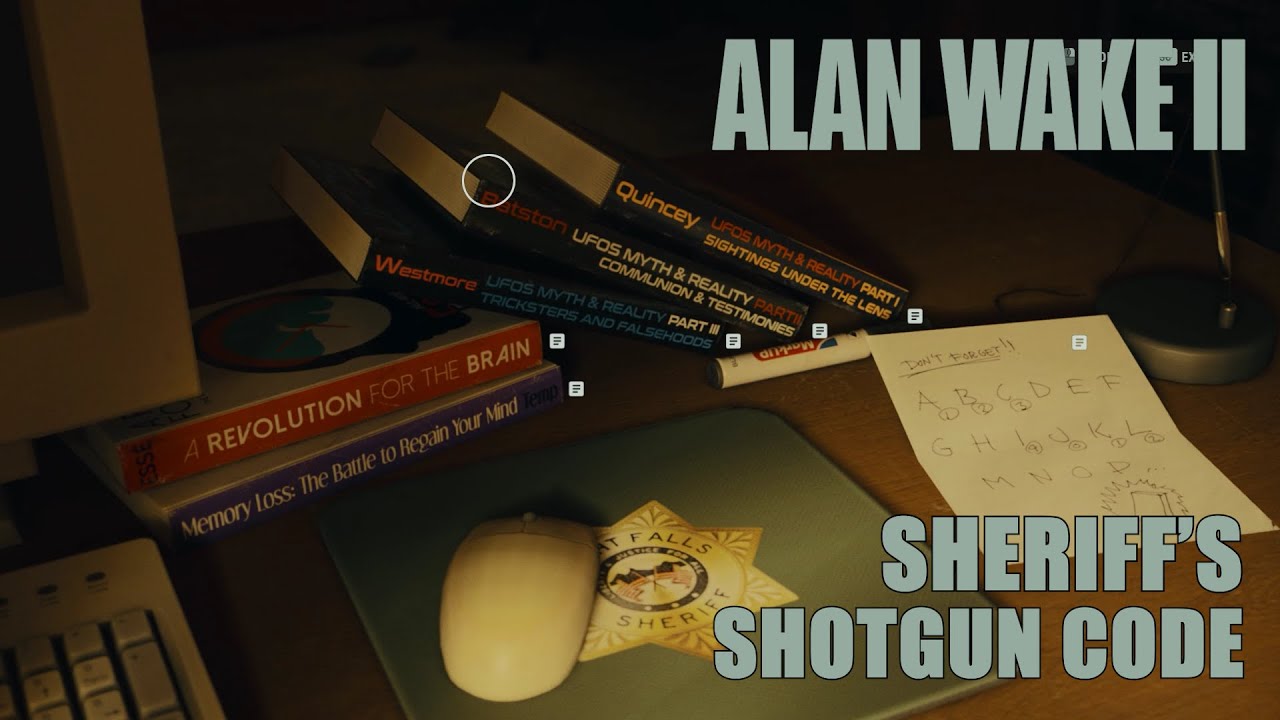 Alan Wake II Sheriff&rsquo;s Pump Action Shotgun Code