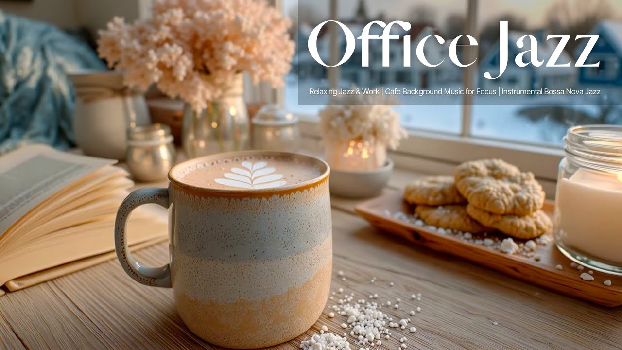 Office Jazz Productivity Stream | Winter Bossa Nova Background Music for Focus ☕