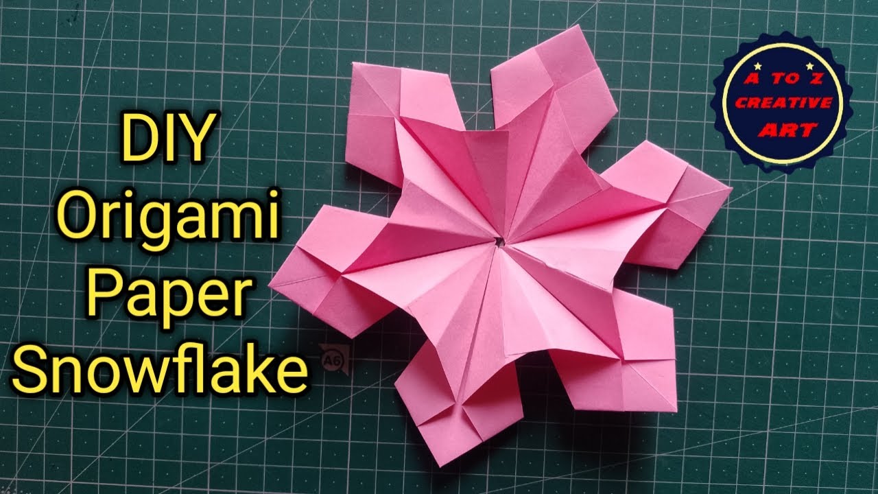 How To Make Cute Paper Snowflake | Paper Craft Tutorial For Everyone | Origami Paper Snowflake