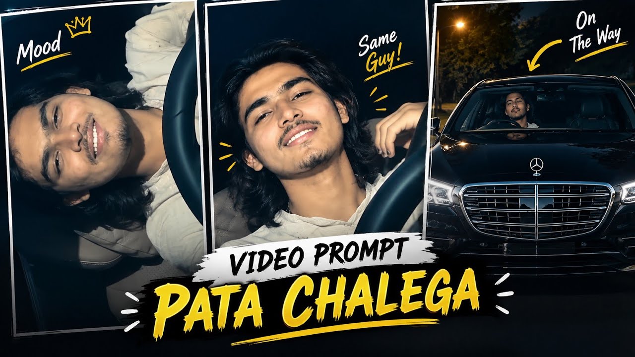 Instagram Trending Pata Chalega Song Reels Editing | Viral Car Driving Ai Video Editing Prompt