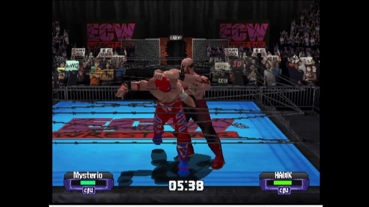 ECW Born to be Wired beta Road Warrior Hawk vs Rey Mysterio