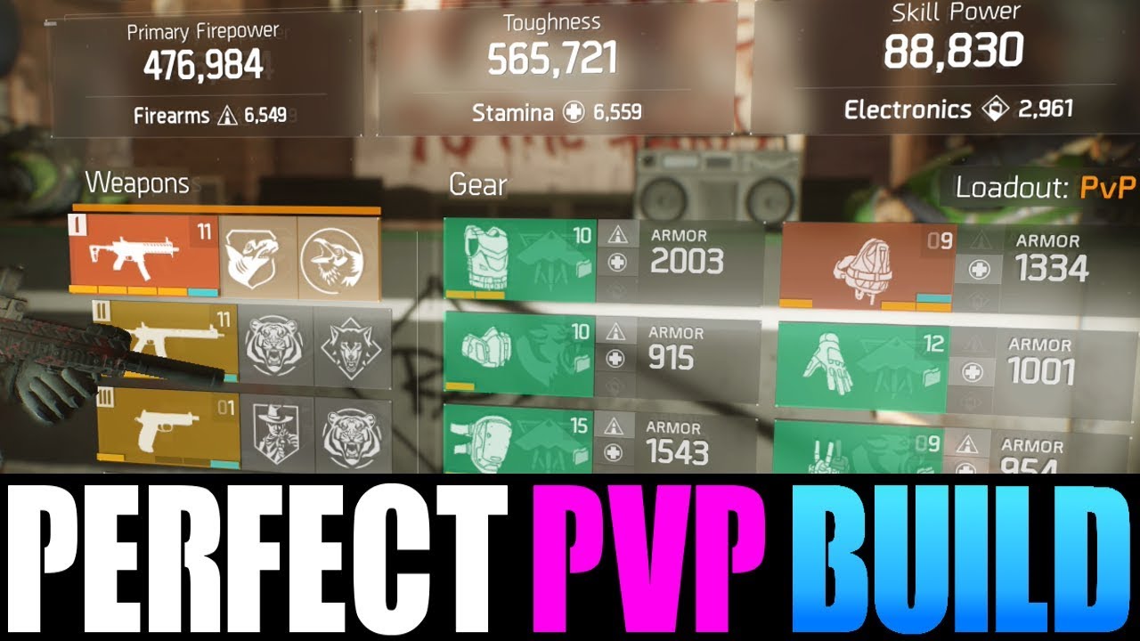 IF YOU NEED A PERFECT PVP BUILD TRY THIS... (THE DIVISION 1.8.3)