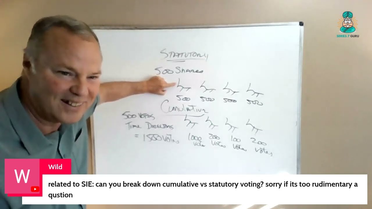 Can you Breakdown Statutory versus Cumulative on the SIE Exam?