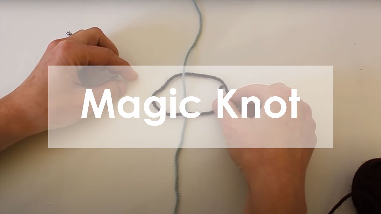 Magic Knot—How to join your yarn by making a double knot