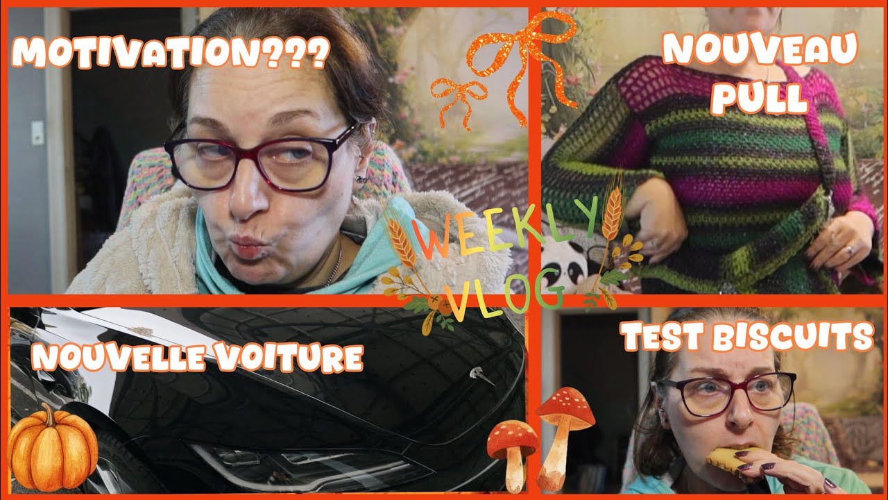 WEEKLY VLOG | Nouveau pull 🧶 - Nouvelle voiture 🚘 - Test biscuit au beurre de 🥜