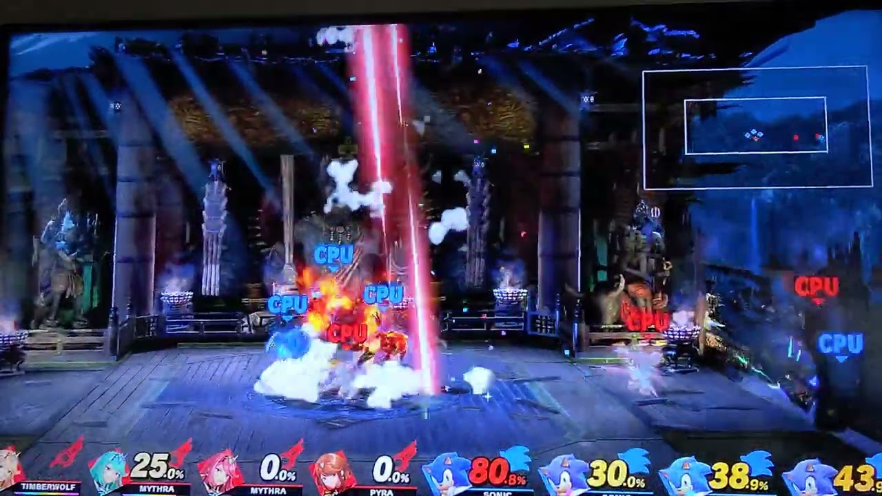 SSBU Team Pyra/Mythra vs Team Sonic