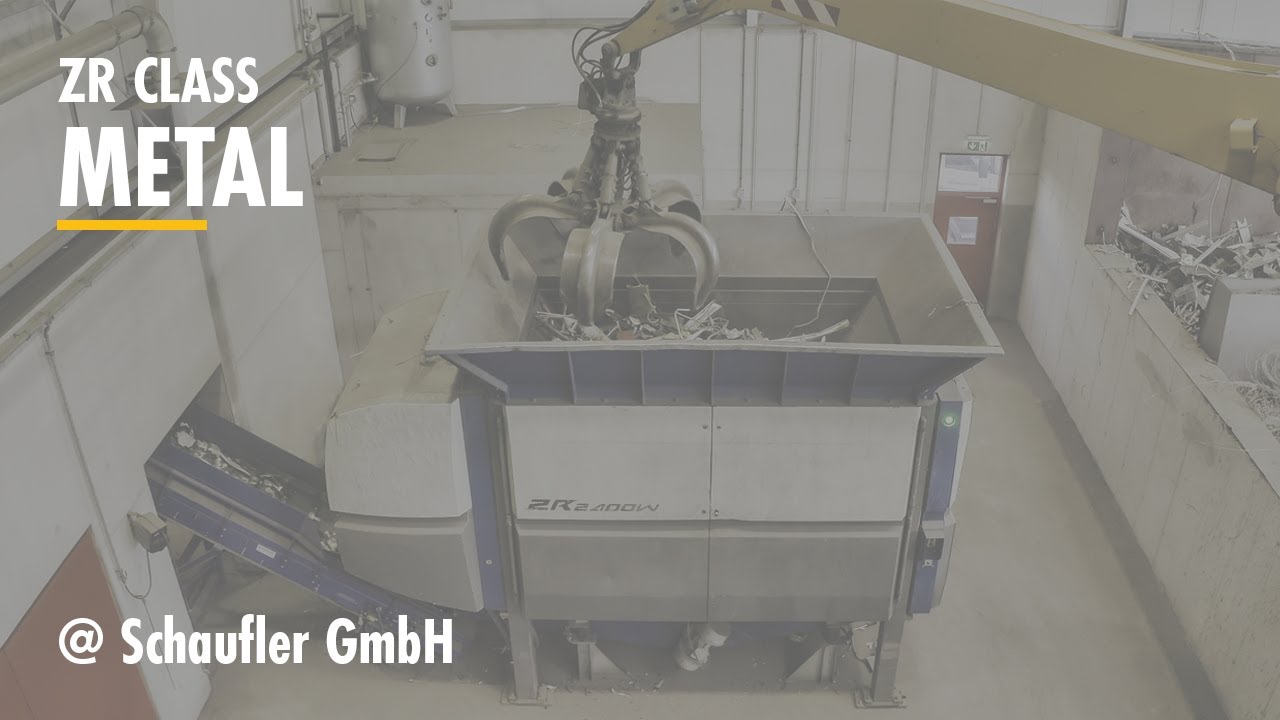 Powerful metal shredder: Schaufler relies on the new UNTHA ZR24000W for the pre-shredding of metal