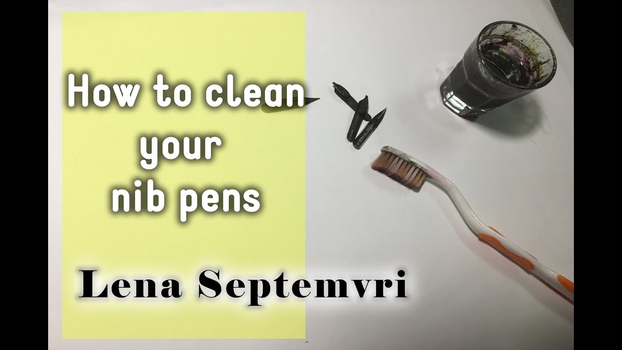 How to clean your calligraphy dip pens