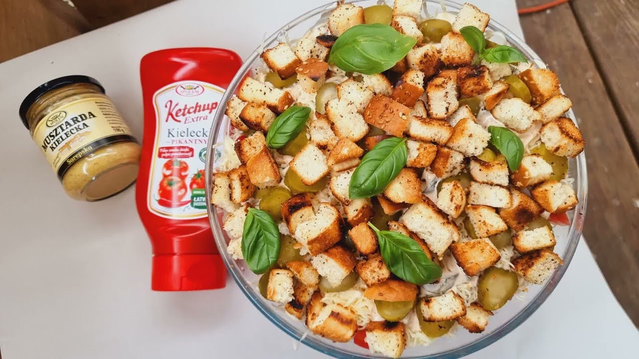 Sałatka Burgerowa, wszyscy proszą o przepis, idealna na każdą imprezę #sałatka #naimprezę