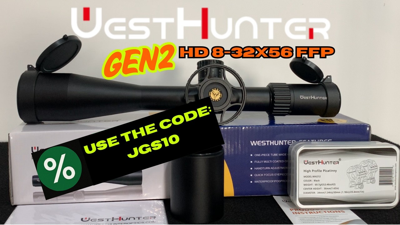 WestHunter HD Geração 2 8-32x56 FFP – Mira Topo de Gama a Preço Imbatível! Vale a Pena?