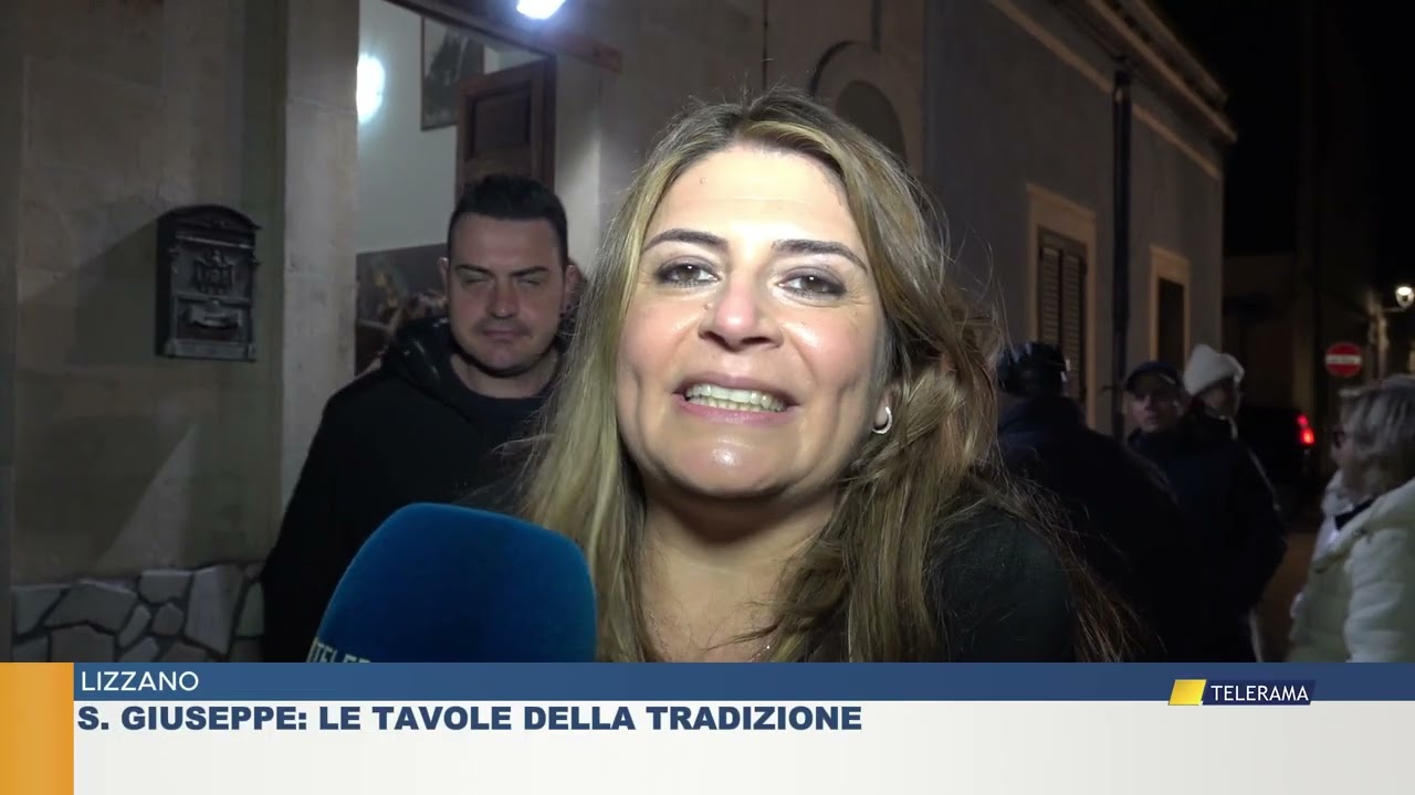 LIZZANO S. GIUSEPPE: LE TAVOLE DELLA TRADIZIONE