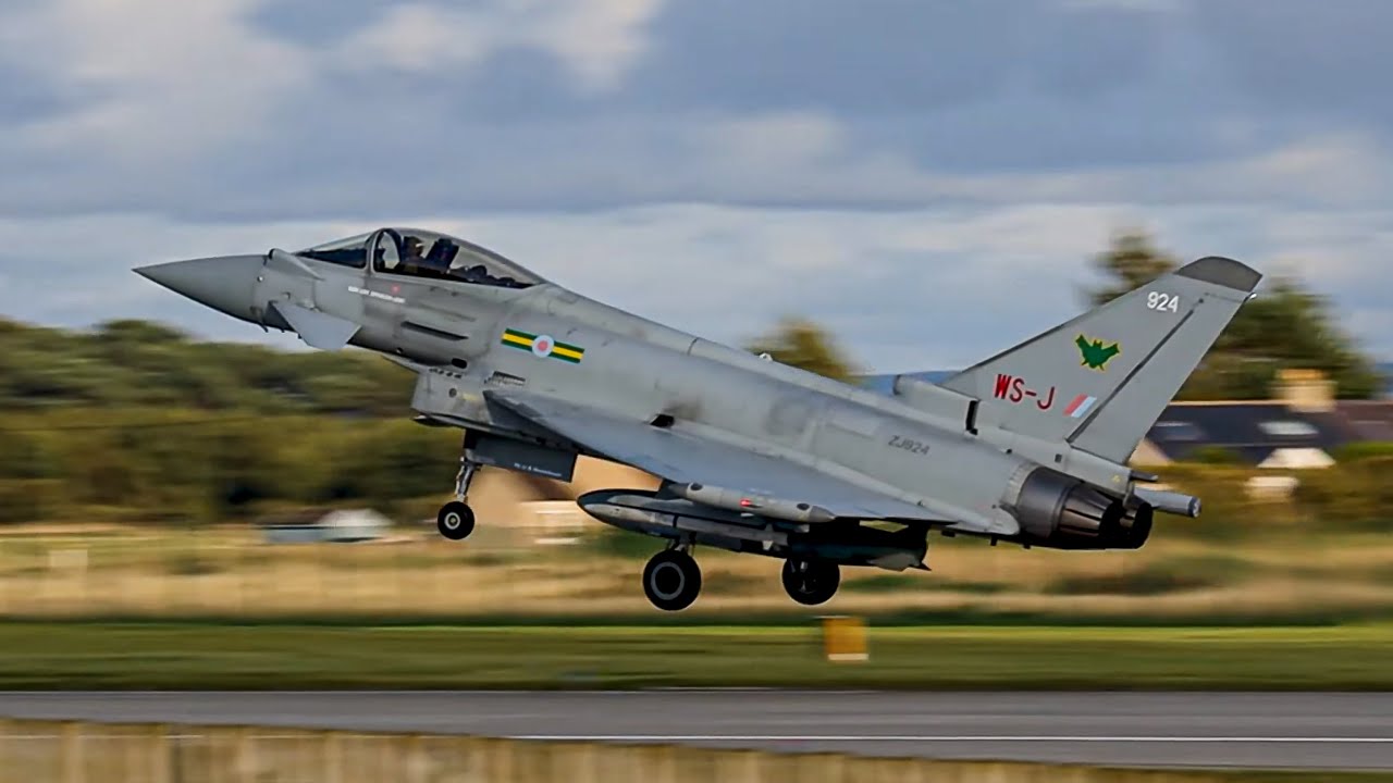 Typhoon And P8 Action | RAF Lossiemouth [4K]