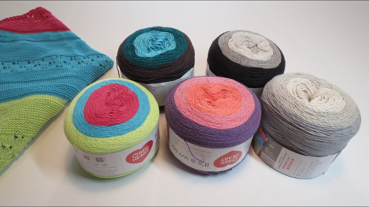 Red Heart It's a Wrap - Yarn Review & Completed Projects