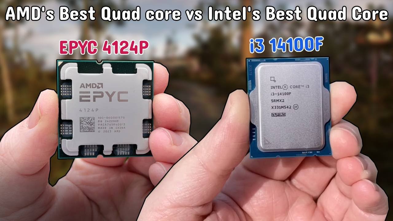 AMD EPYC 4124P vs Intel Core i3 14100F - Which Is The King of Quad Cores?