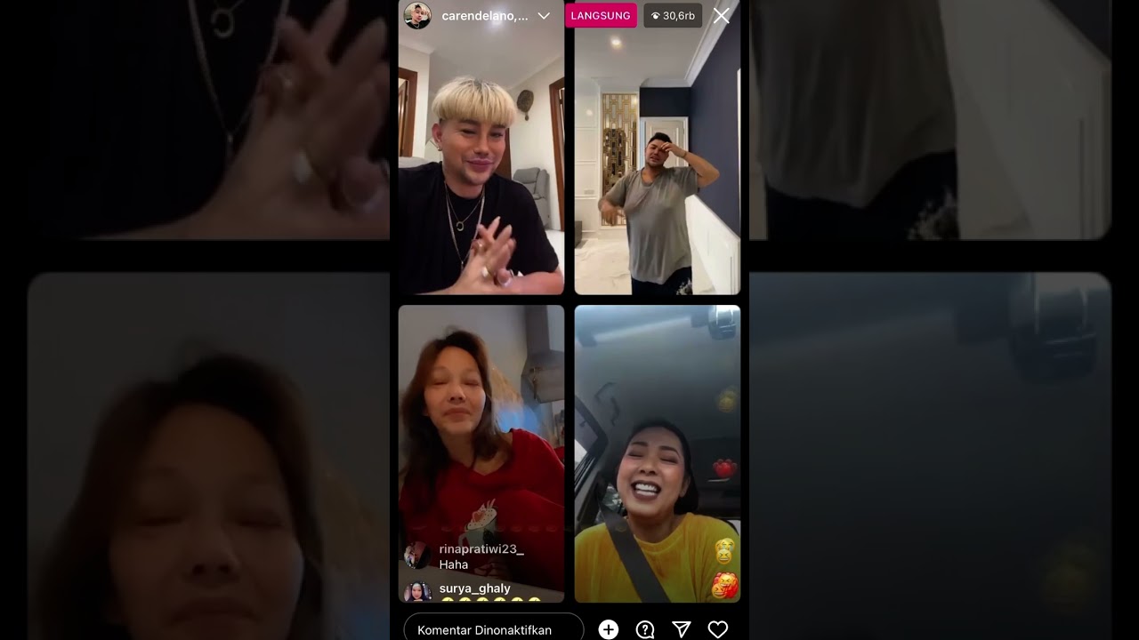 Bunda corla daily live bareng mak e soimah, ivan gunawan, dan carren delano