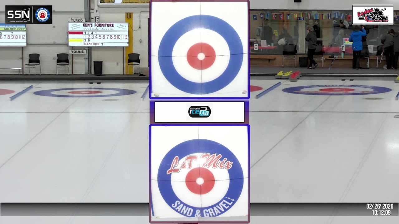 Hayden Young vs. Alena Yurko - Draw 2 - Curling Alberta U20 Junior Provincial Championships [6]
