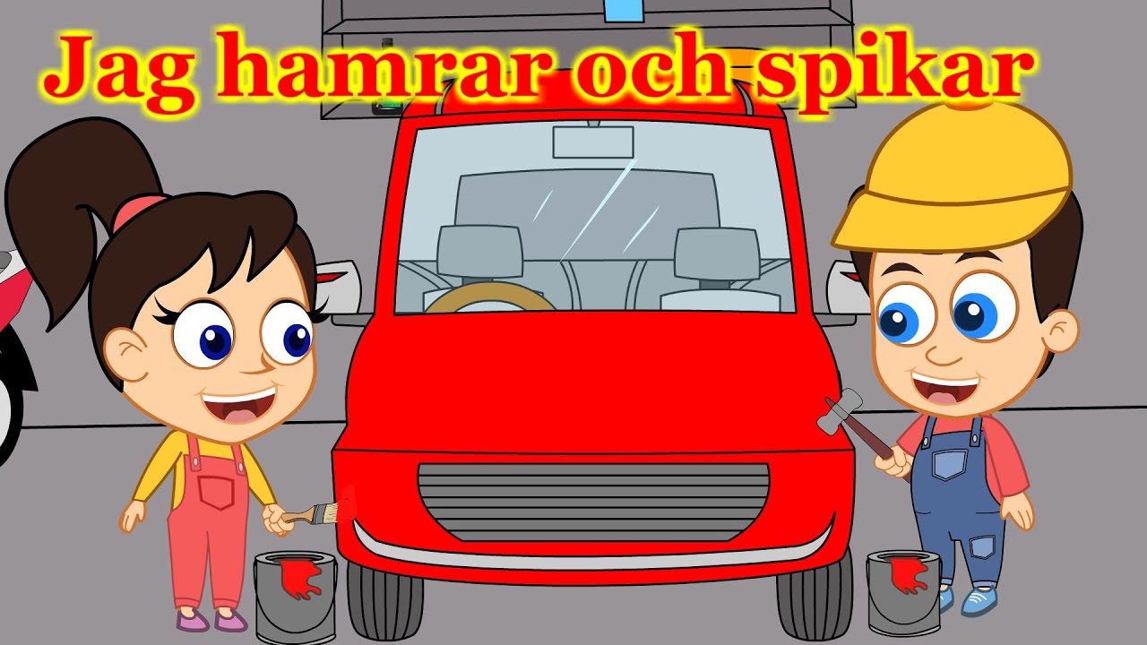 Barnsånger på svenska | Jag hamrar och spikar - Jag bygger en bil med mera