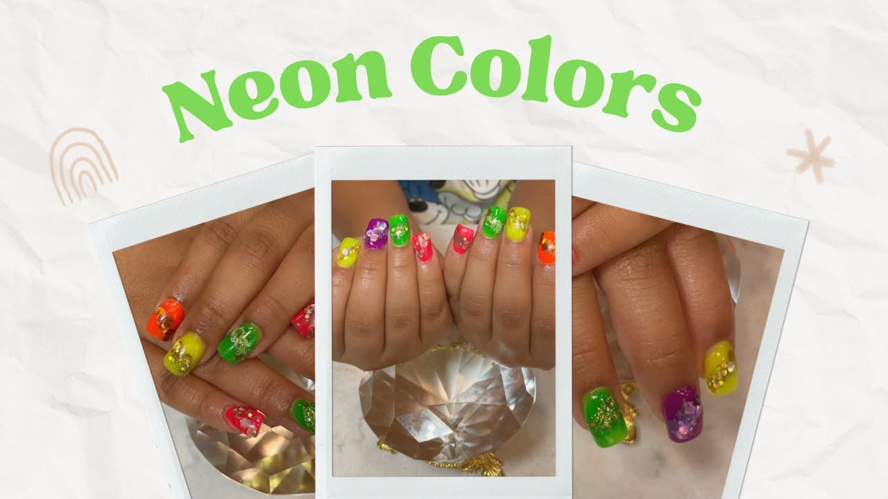 Watch me work | Neon Colors | Glitter