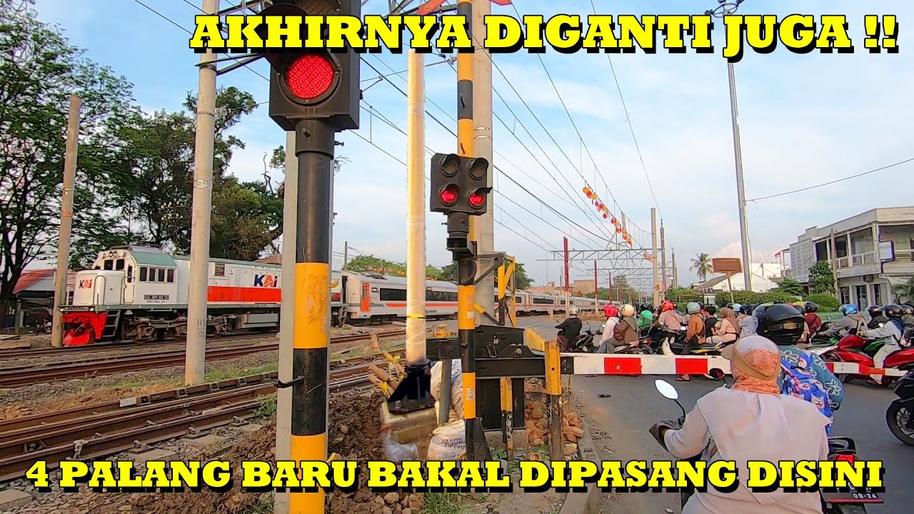 TERLIHAT JELAS !! PEMBANGUNAN Palang Baru Di Perlintasan Cikarang Dimulai !!