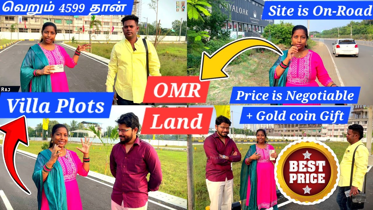 🏡 OMR Main Road-ல ₹4,599/sqft?! 😳 with Negotiable Price + Free Gold? | Honest Site Visit Reality