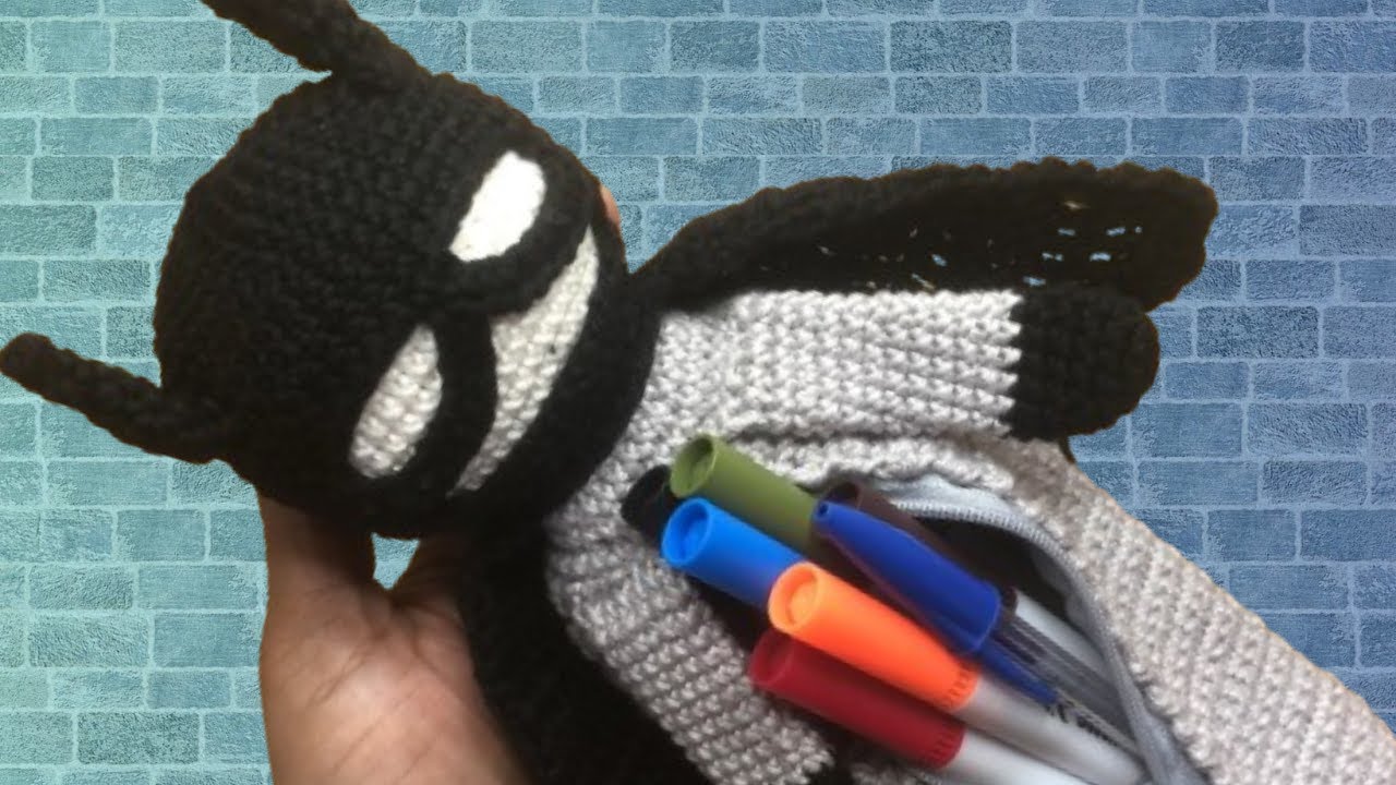 Estojo Batman amigurumi passo a passo FÁCIL | Débora Travasso #youtube