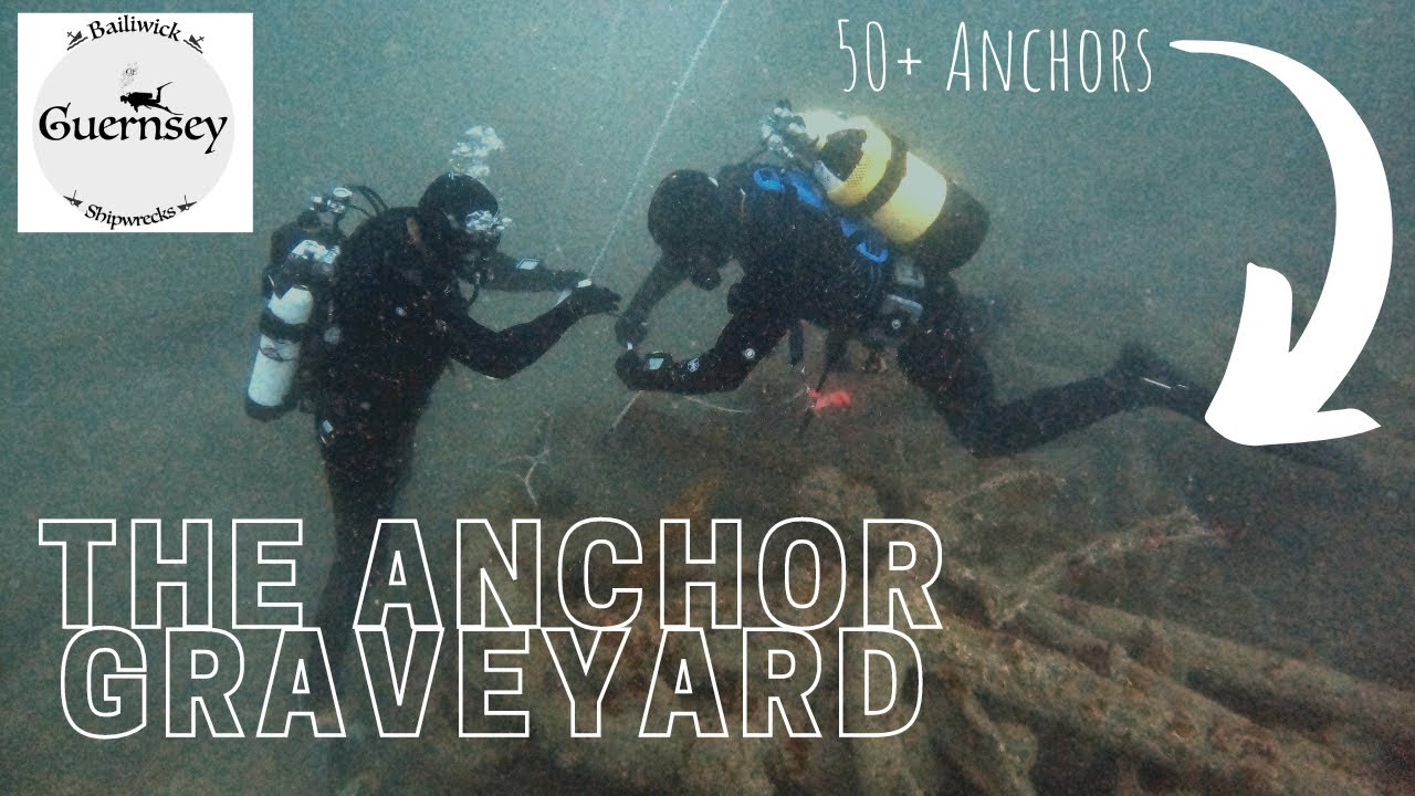 Кладбище якорей, Гернси | Старое кораблекрушение? | Discovery scuba #якорь #подводноеплавание